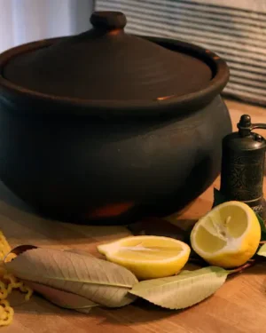 Flamed Cooking Pot
