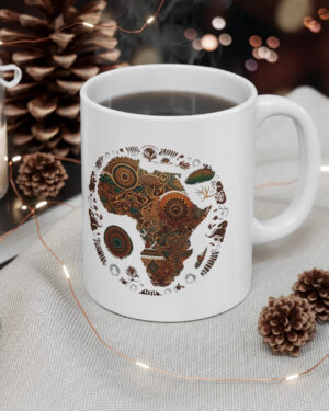 African Map Mug