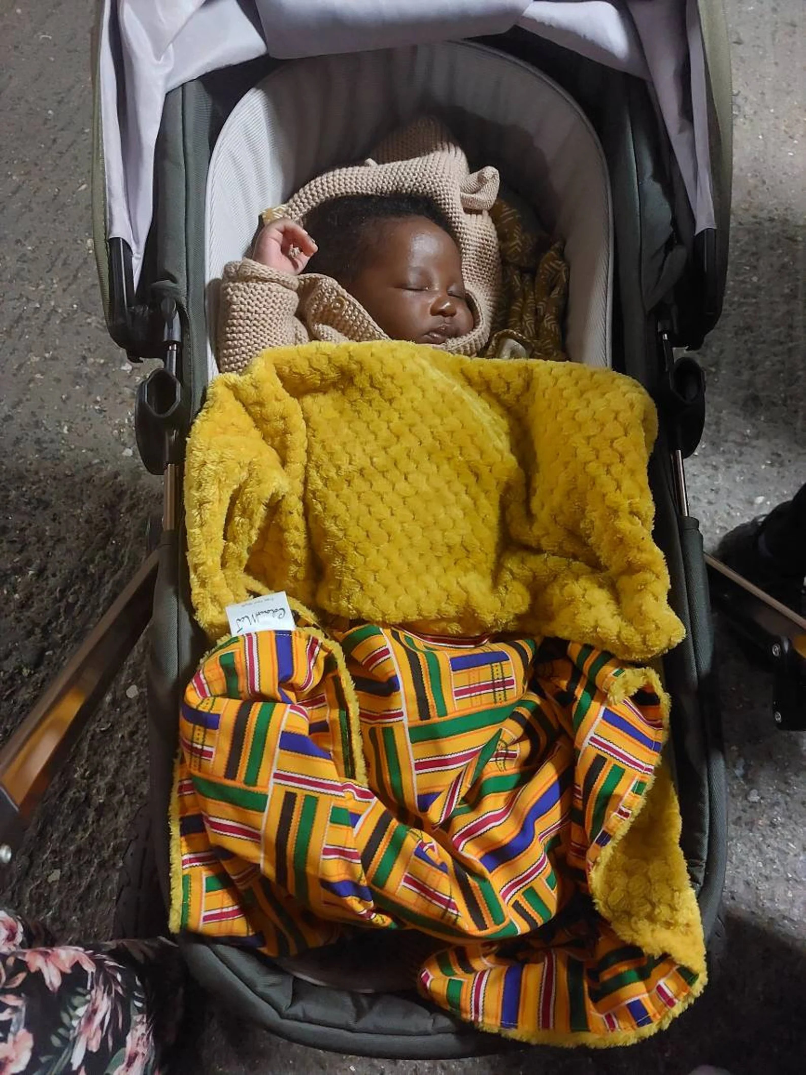 ankara baby blanket