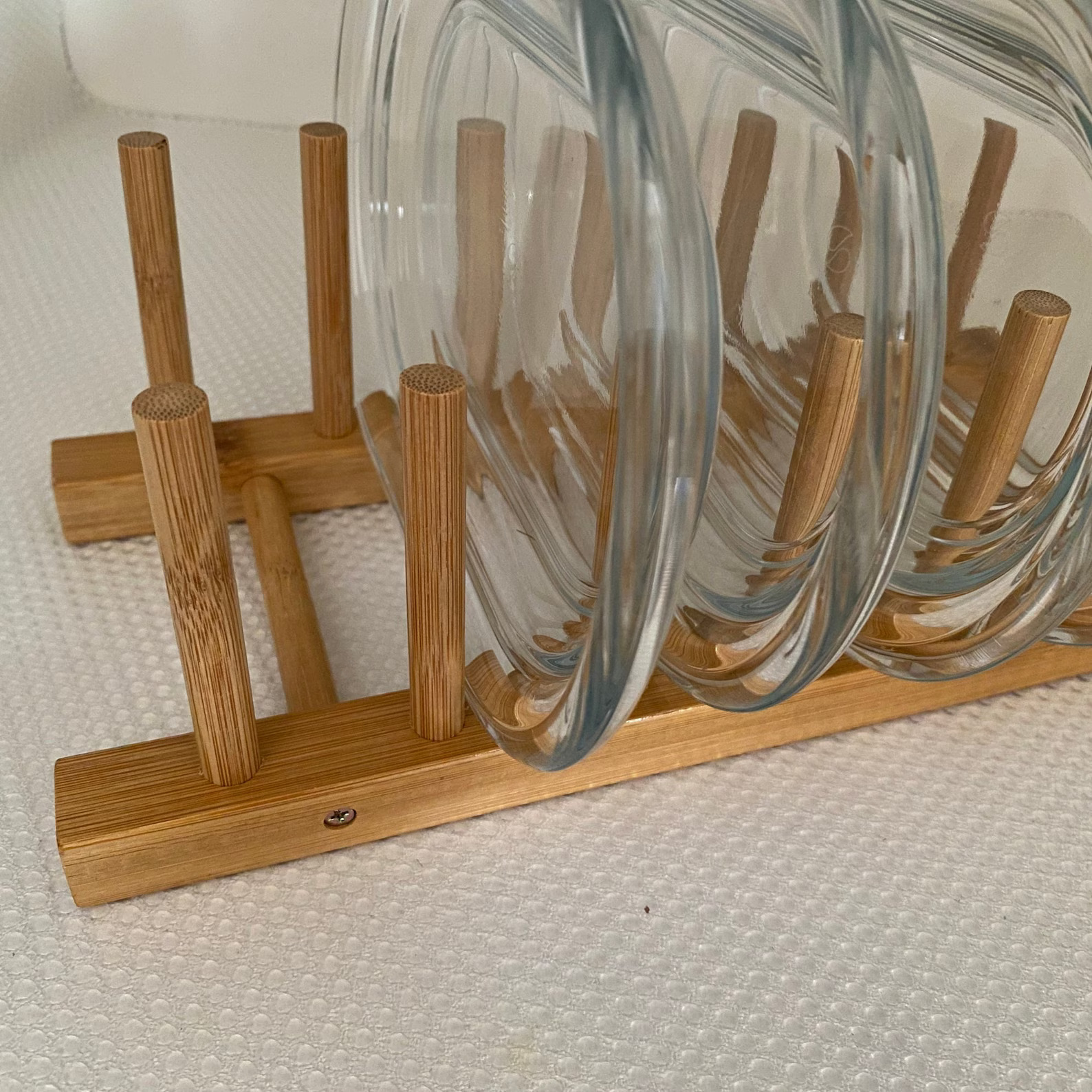 bamboo plate rack