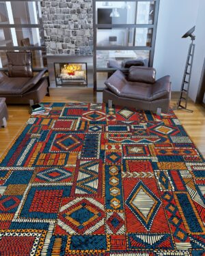 Colorful African Rug