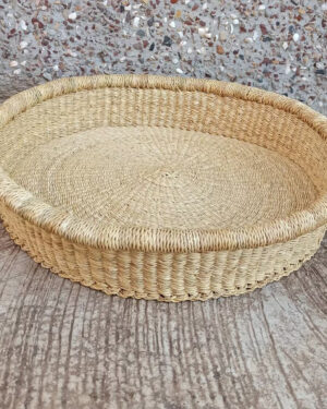 Straw fruit basket