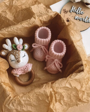 Deer Baby Girl Gift Box