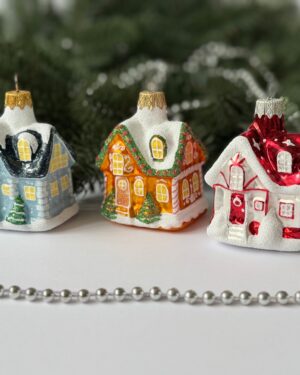 House-glass Christmas Ornament