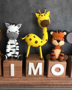 Safari-themed Name Blocks