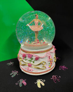 Black Ballerina Snow Globe