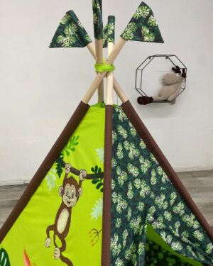 Jungle-themed Teepee for Kids