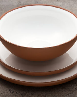 3-piece Terracotta Dinnerware Set