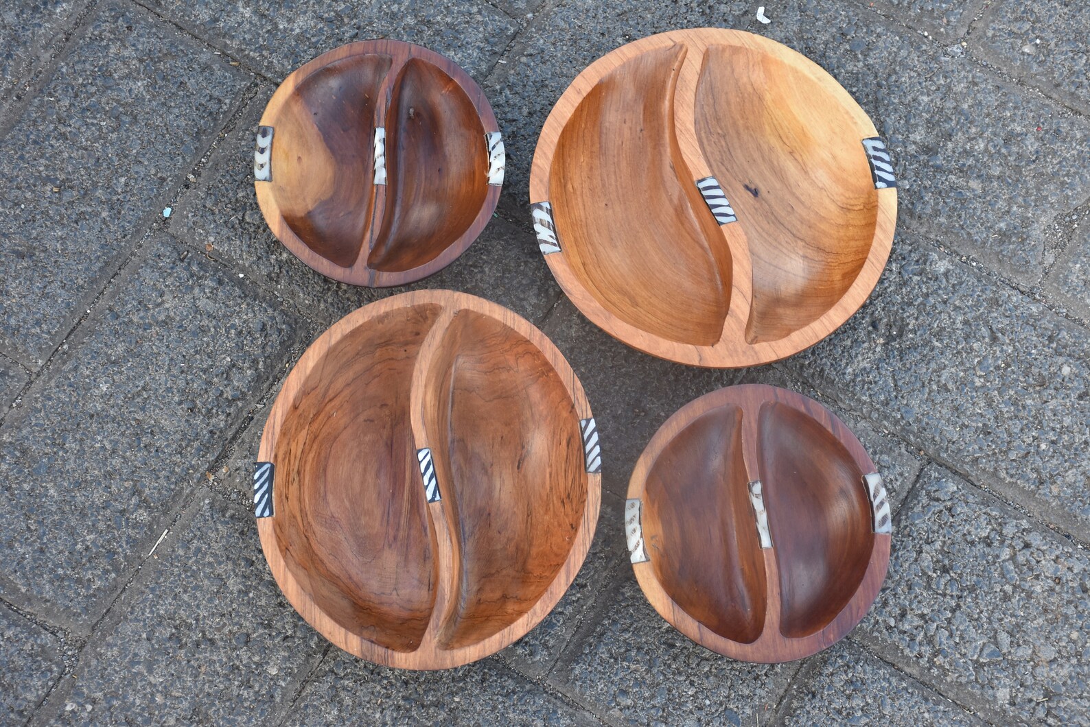 wooden serving plates