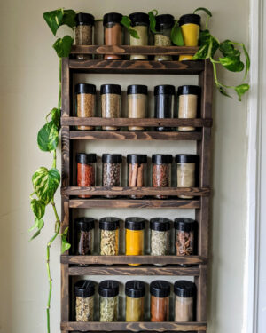 Wooden Spice Rack