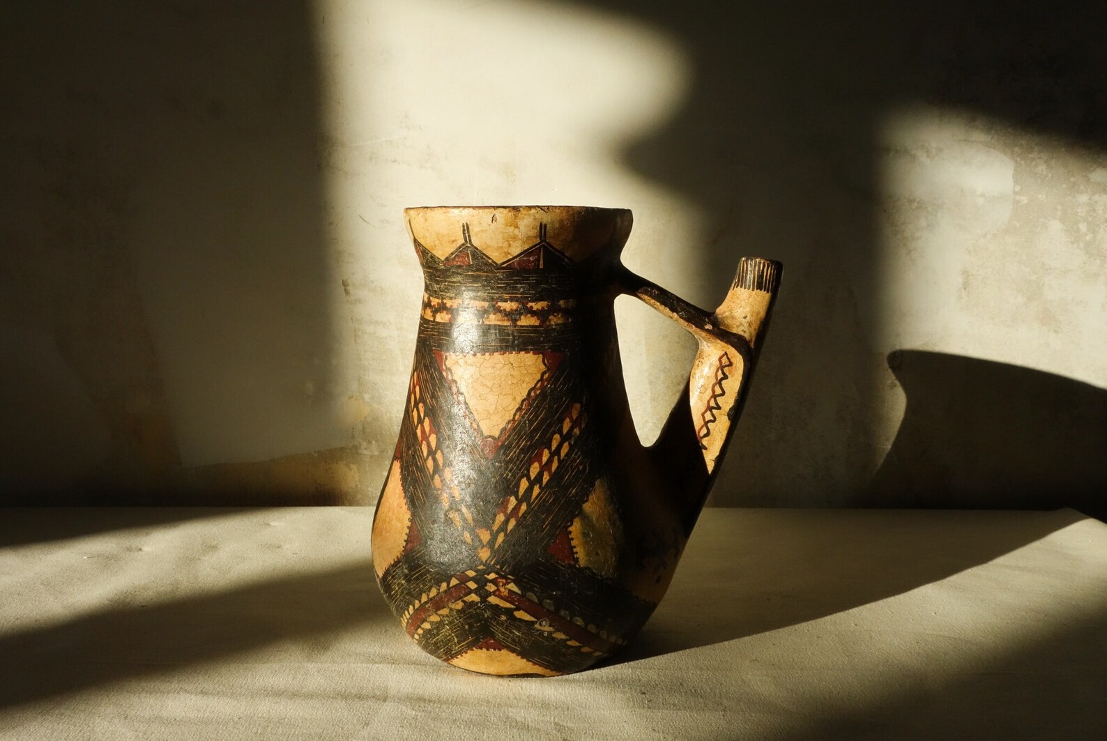 wooden vase