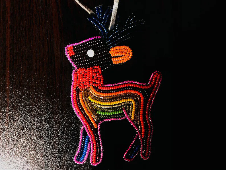 beaded reindeer