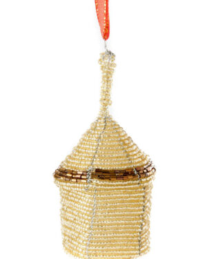 Beaded Traditional Hut Ornament