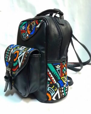 Senaca African Print Backpack