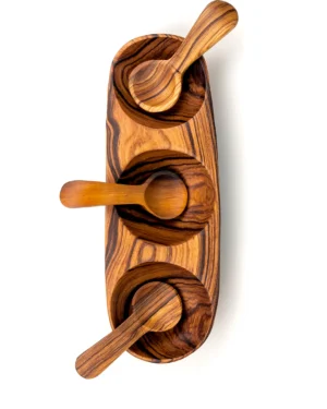 Wild Olive Triple Spice Dish with Spoons