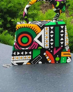 Razi Mini African Print Clutch