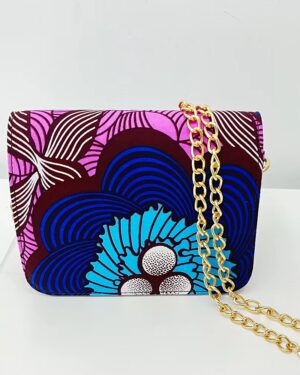Ankara Print Messenger Bag