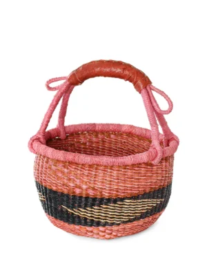 Baby Bolga Elephant Grass Basket