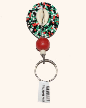 Handmade Maasai Key Chain with Bottle Shell