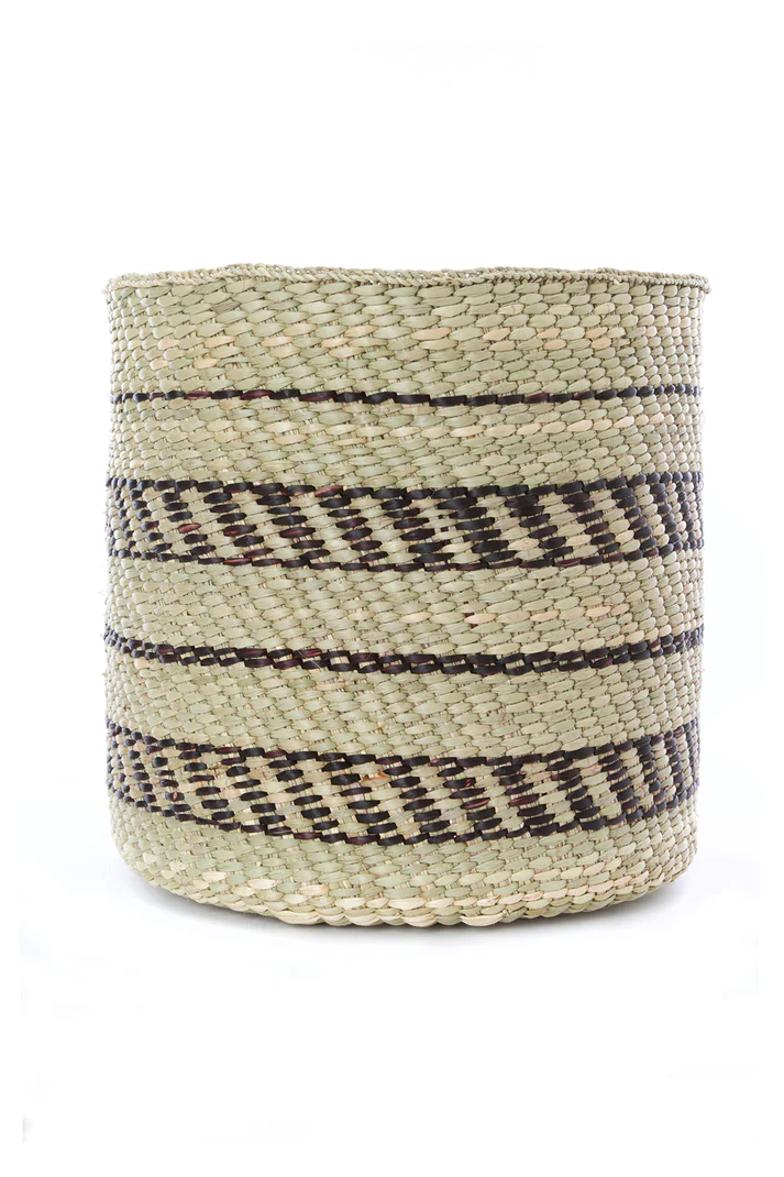 Black Accent Milulu ya Iringa Reed Baskets