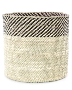 Black Top Milulu ya Iringa Reed Baskets