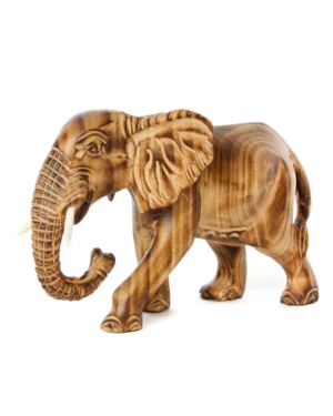 Charred Jacaranda Hand Carved Ndovu Sculpture