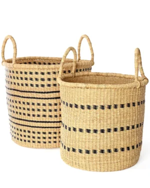 2-Piece Set Dash & Dot Open Hampers