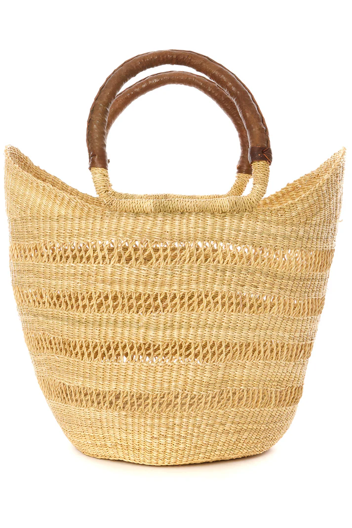 Goma Elephant Grass Tote Basket