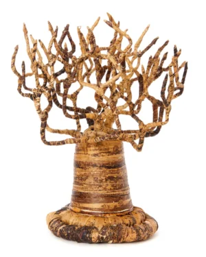 Handcrafted Banana Fiber African Mbuyu Sculpture