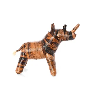Handcrafted Banana Fiber Kifaru Sculpture