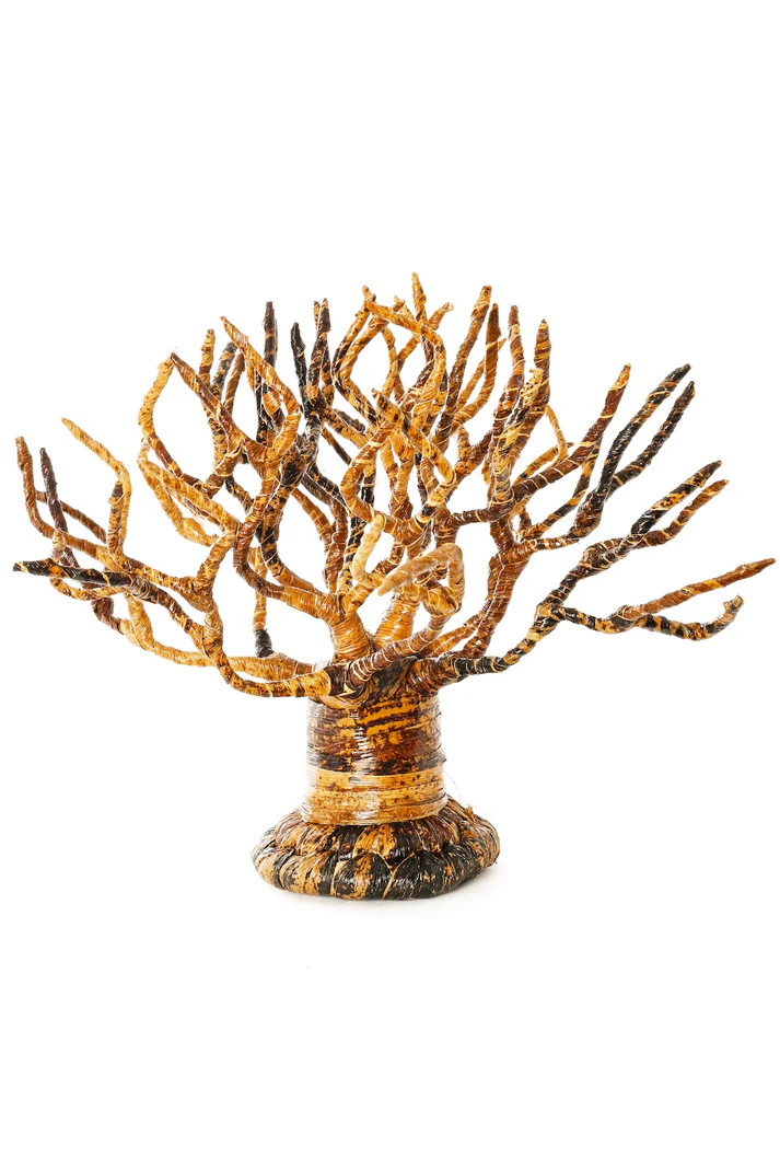 Handcrafted Banana Fiber Mbuyu Sculpture