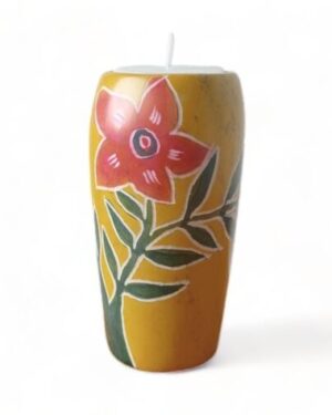 Kijani Stem Yellow Hand Crafted Candle Holder