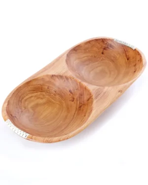 Double Serving Olive Wood Bowl