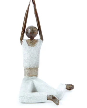Mikono Juu Yogi Stone & Metal Sculpture