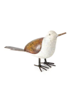 Ndege Yogi Stone & Metal Sculpture