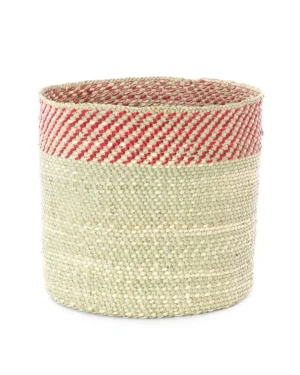Red-White Milulu ya Iringa Reed Baskets