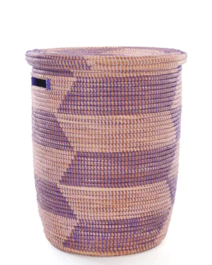 Lavender & Purple Flat Lid Hamper Basket