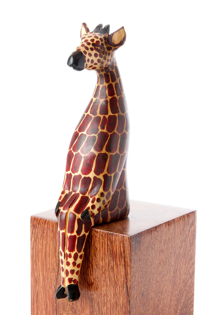 Twiga Handcrafted Jacaranda Sculpture