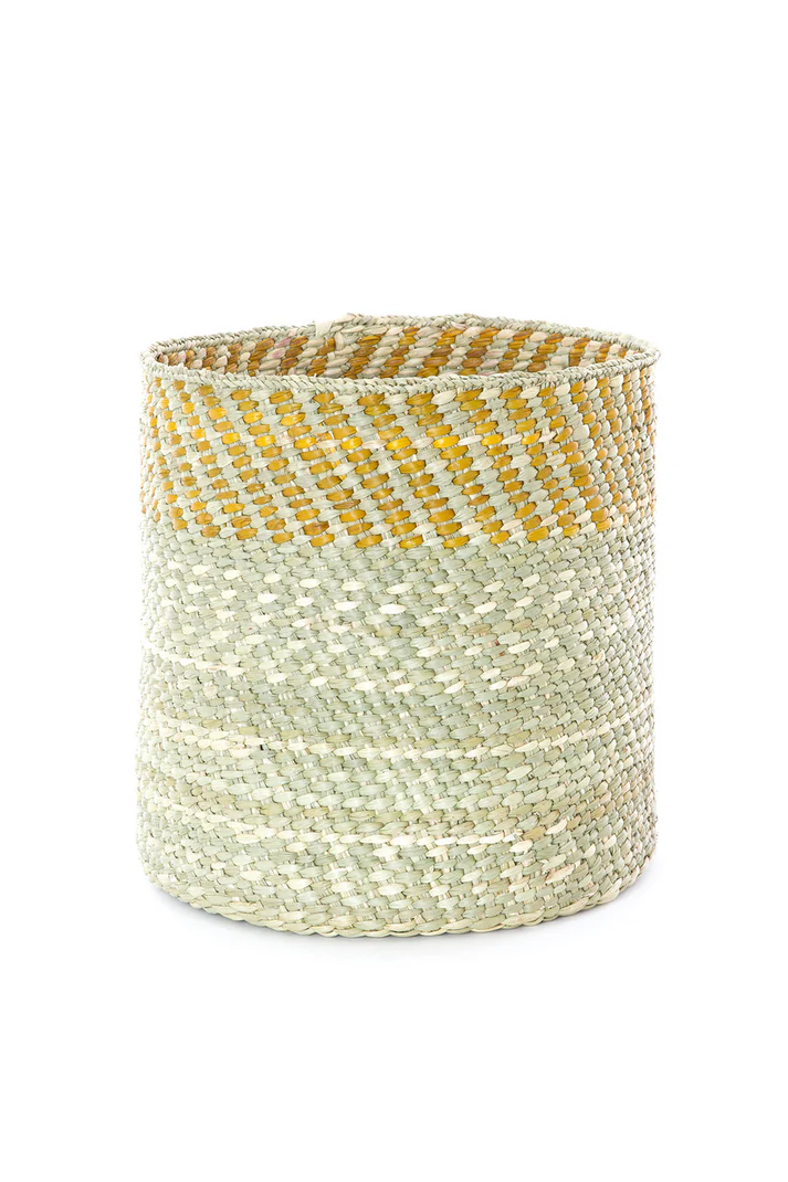 Yellow Top Milulu ya Iringa Reed Baskets