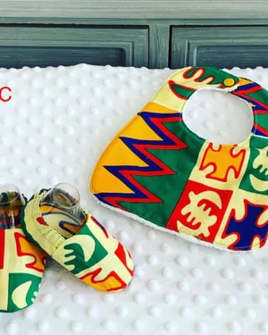 Ankara Bib and Bootie Combo