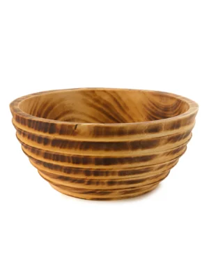 Hand Carved Jacaranda Wood Serving Bowl