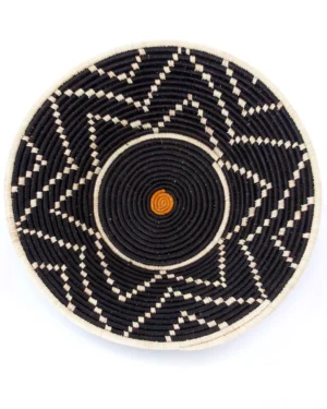 Mlima Hand-Woven Raffia Basket