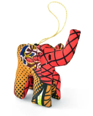 Ndovu Kitenge Cloth Elephant Ornament