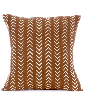 Brown Arrowtip Cotton Pillow